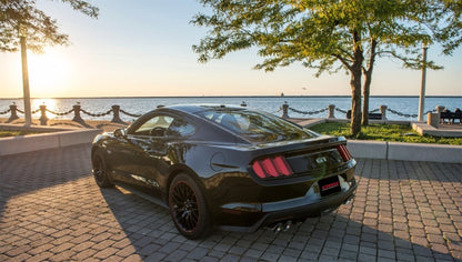 Corsa Performance 15-16 Ford Mustang GT 5.0 3in Cat Back Exhaust Polish Quad Tips 14337 Photo - Mounted