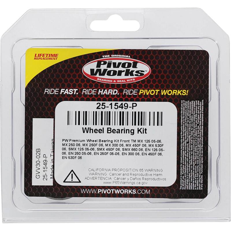 Pivot Works TM Wheel Bearing Kit Premium Bearings 25-1549-P 25-1549-P Photo - Primary