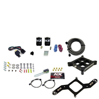 Nitrous Express 4150 Single Entry Billet Crossbar Nitrous Plate Kit (50-300HP) w/o Bottle 63040-00 63040-00 Photo - Primary