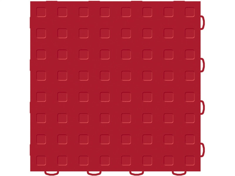 WeatherTech TechFloor 12in x 12in Solid Floor Tile w/ Raised Squares - Red 51T1212SS RD 51T1212SS RD Photo - Primary