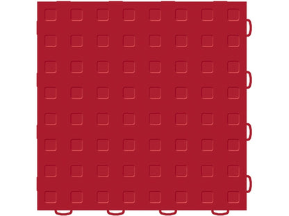 WeatherTech TechFloor 12in x 12in Solid Floor Tile w/ Raised Squares - Red 51T1212SS RD 51T1212SS RD Photo - Primary