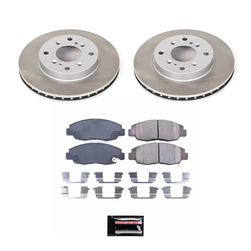 PowerStop Power Stop 98-02 Honda Accord Front Semi-Coated Rotor Kit SC1239 SC1239 Photo - Primary