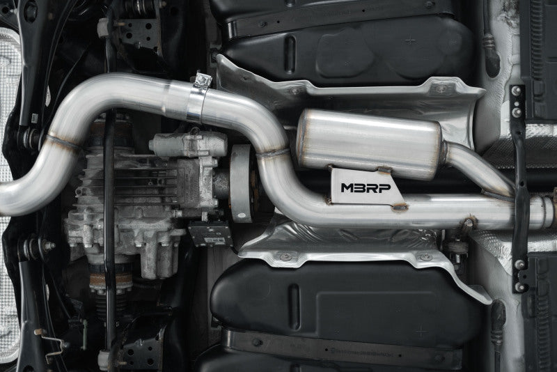 MBRP 15-19 VW Golf R 3in Cat Back Single Exit Exhaust Pro Series w/ Valve Delete - T304 S4603304 S4603304 Photo - Close Up
