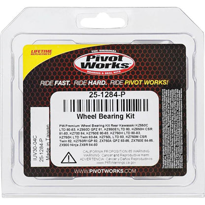 Pivot Works Kawasaki Wheel Bearing Kit Premium Bearings 25-1284-P 25-1284-P Photo - Primary