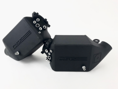 CSF 12-16 BMW M5 (F10) / 12-18 BMW M6 (F06/F12/F13) Twin Charge-Air-Cooler Set - Crinkle Black 8109 8109 Photo - Primary