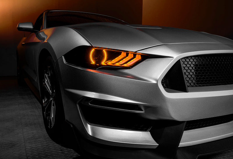 ORACLE Lighting 18-23 Ford Mustang Dynamic ColorSHIFT LED Headlights - Black Series 8204-332 8204-332 Photo - lifestyle view
