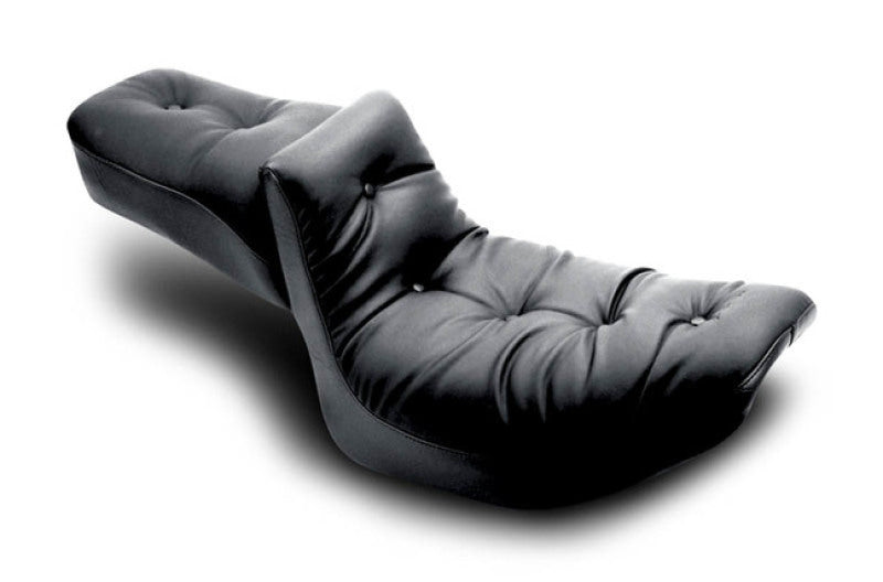 Mustang Motorcycle Mustang 82-00 Harley FXR 2PC Seat Regal - Black 75083 75083 Photo - Primary