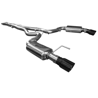 Kooks 15+ Mustang 5.0L 4V Convertible 3in Cat-Back w/ X-Pipe 4in Slash Cut B 11514111 Photo - Primary