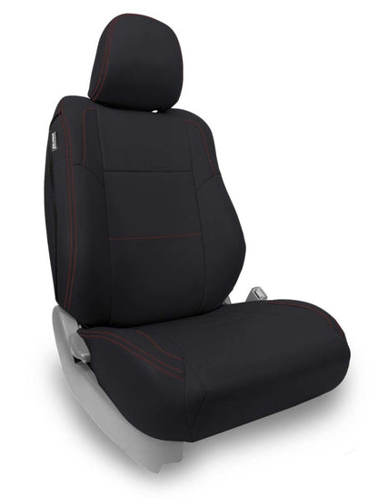PRP Seats PRP 12-15 Toyota Tacoma Front Seat Covers/ Fold Flat Edition (Pair) - Black with Red Stitching B050-01 B050-01 Photo - Primary