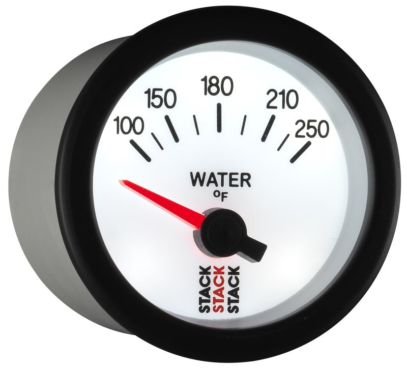 Autometer Stack 52mm 100-250 Deg F 1/8in NPTF Electric Water Temp Gauge - White ST3258 ST3258 User 6