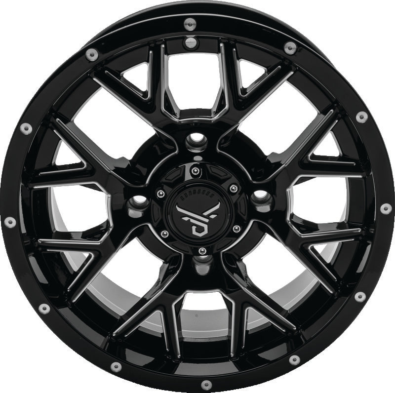 QuadBoss Barbwire 14X7 5+2 4/110 Milled 608573 608573 Photo - Primary