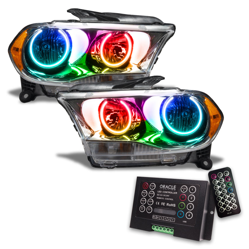 ORACLE Lighting Oracle 11-13 Dodge Durango SMD HL Halogen - Chrome - ColorSHIFT w/ 2.0 Controller 7101-333 7101-333 Photo - Primary