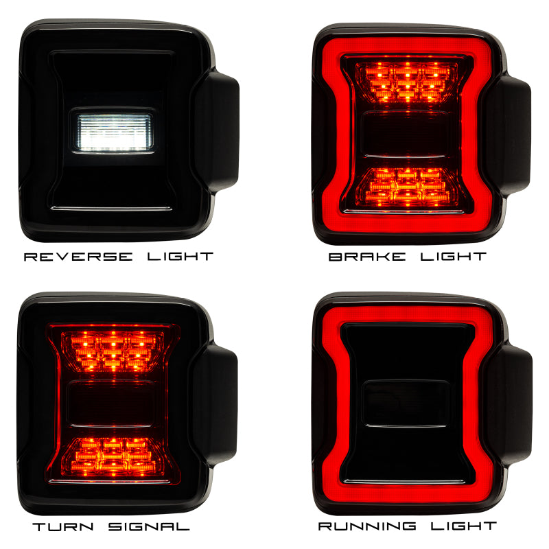 ORACLE Lighting Oracle Jeep Wrangler JL Black Series LED Tail Lights 5852-504 5852-504 User 2