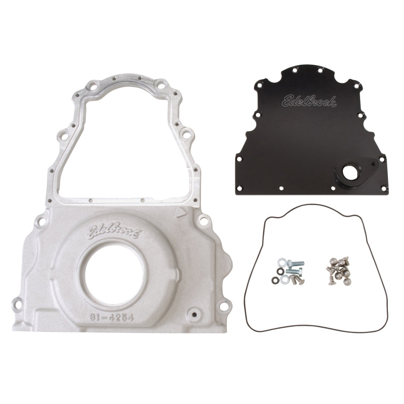 Edelbrock Timing Cover 2004-07, 2-Piece for GM Gen 4, LS2-Series 4255 Photo - Primary