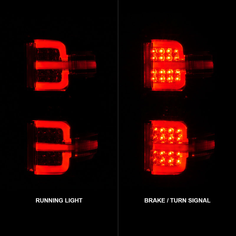 ANZO 15-19 Chevy Silverado 2500HD/3500HD (Factory Halogen Only) LED Tail Lights Black w/Clear Lens 311423 311423 User 1