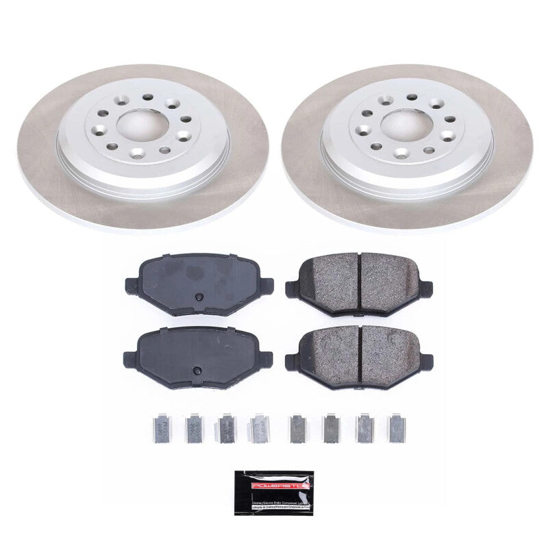 PowerStop Power Stop 13-15 Lincoln MKX Rear Semi-Coated Rotor Kit SC8846 SC8846 Photo - Primary