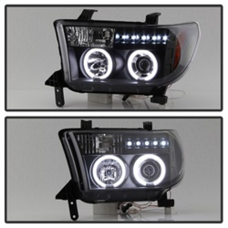 Spyder Toyota Tundra 07-13 Projector Headlights CCFL Halo LED Blk PRO-YD-TTU07-CCFL-BK 5030306 5030306 Photo - Unmounted