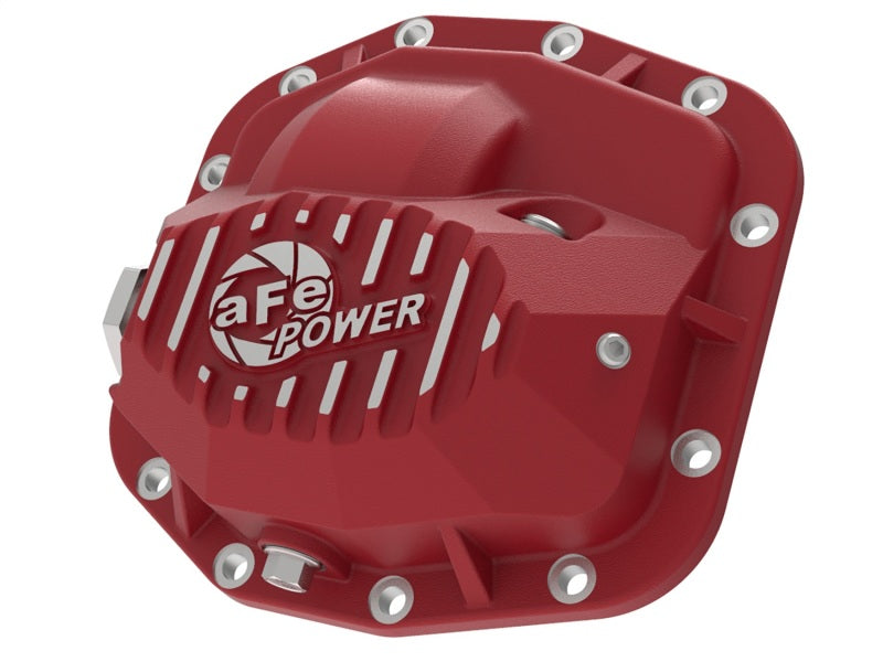 aFe Pro Series Front Differential Cover Red (Dana M186) Jeep Wrangler (JL) 46-71010R Photo - Primary