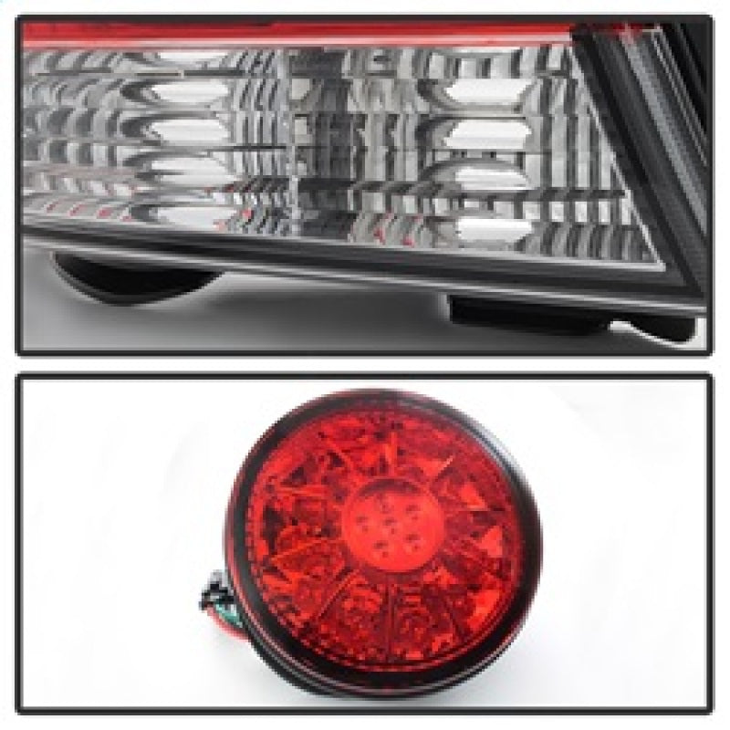 Spyder 01-03 Lexus IS300 LED Tail Lights - Red Clear ALT-YD-LIS300-LED-SET-RC 5085061 5085061 Photo - Unmounted