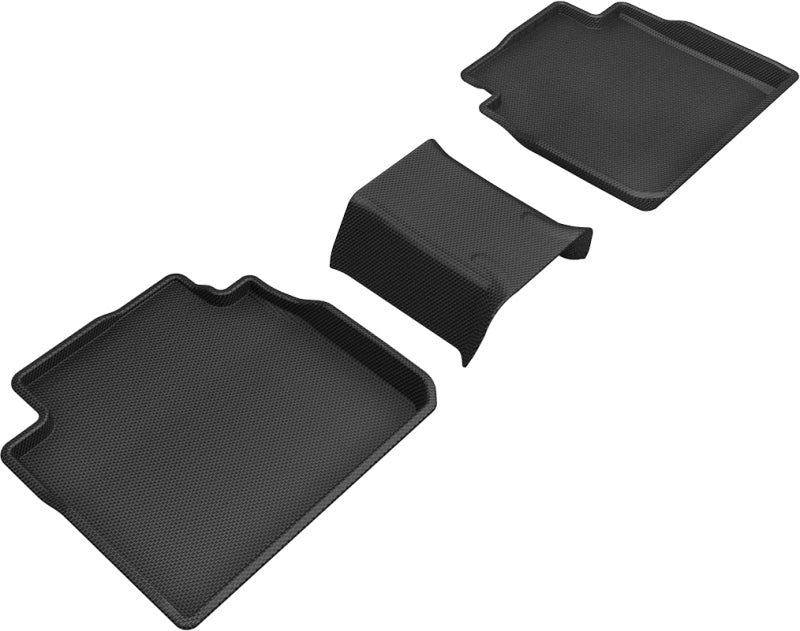 3D MAXpider 2019-2020 Toyota/Lexus Avalon/Es Kagu 2nd Row Floormats - Black L1TY24521509 L1TY24521509 Photo - Primary