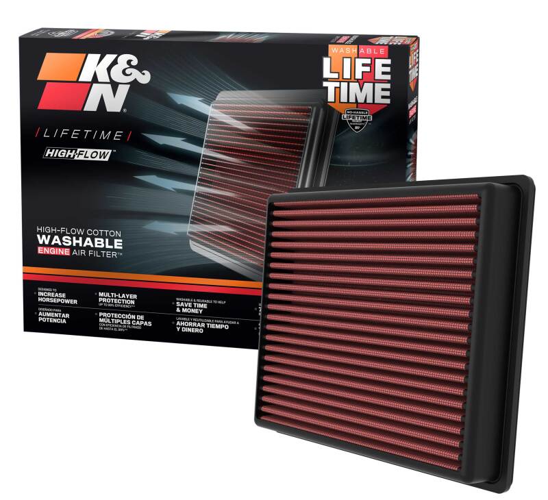 K&N Engineering K&N 2022 Toyota Tundra V6-3.5L F/I Turbo Replacement Air Filter 33-5129 33-5129 Photo - out of package
