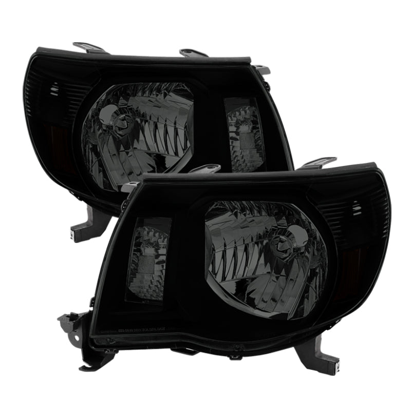 SPYDER Xtune Toyota Tacoma 05-11 Amber Crystal Headlights Black Smoked HD-JH-TT05-AM-BSM 9030420 9030420 Photo - Primary