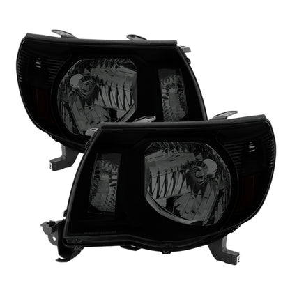 SPYDER Xtune Toyota Tacoma 05-11 Amber Crystal Headlights Black Smoked HD-JH-TT05-AM-BSM 9030420 9030420 Photo - Primary