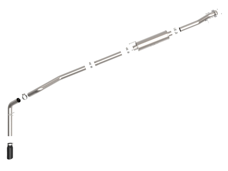 aFe Vulcan Series 3.5in 409 SS Cat-Back Exhaust 13-19 Ford Transit V6 3.5L (TT) w/ Black Tips 49-33112-B 49-33112-B Photo - Unmounted