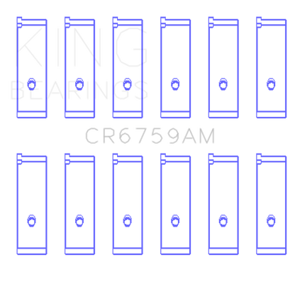 King Engine Bearings King Honda C32A / C35A Connecting Rod Bearing Set CR6759AM CR6759AM Photo - Primary