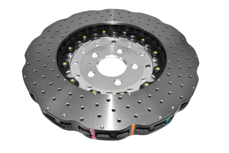 DBA 14-18 Audi RS7 (w/Iron Rotors) Front 5000 Series Cross Drilled Rotor w/Silver Hat 53002WSLVXD 53002WSLVXD Photo - out of package