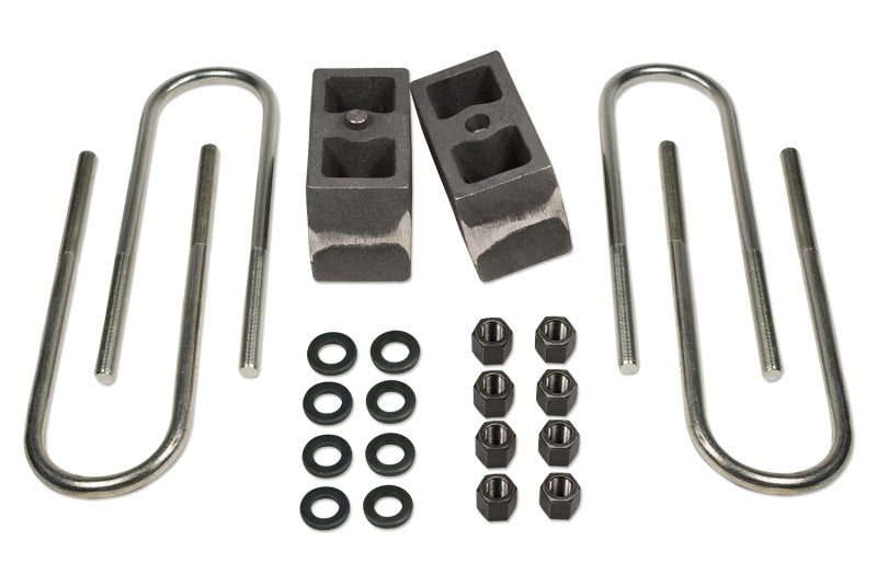 Tuff Country 99-16 Ford F-250 4wd (w/ Factory Overloads) 4in Rear Block & U-Bolt Kit Tapered 97061