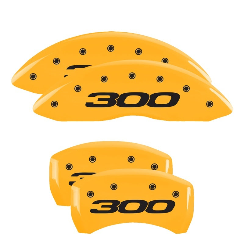 MGP 4 Caliper Covers Engraved Front & Rear 300/2017 Yellow Finish Black Char 2014 Chrysler 300 32016S301YL 32016S301YL Photo - Primary