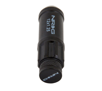 NRG Steel Lug Nuts with  Logo Dust Cap Cover LN-LS710BK-21 Photo - Primary