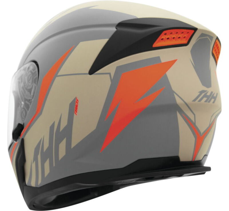 THH Helmets T810S Turbo Grey/Org Xs 646876 646876 Photo - Primary