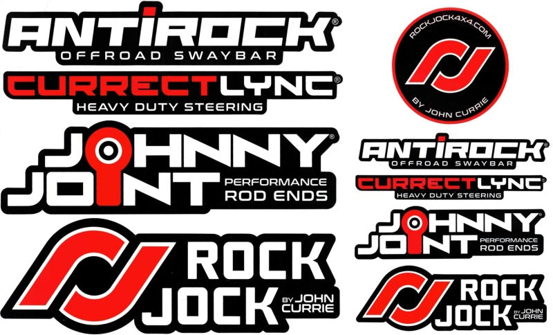 RockJock Sticker Pack Black Background RJ-700000-1