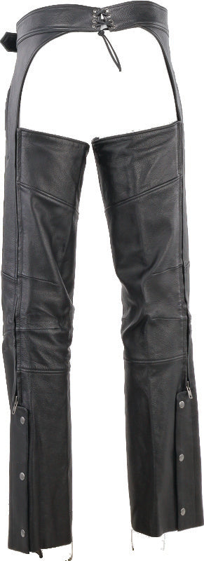 Kuryakyn Leather By River Road Longhaul Leather Chaps Black - Large 094440 094440 User 1