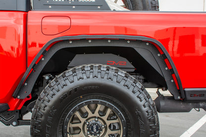 DV8 Offroad 201+ Jeep Gladiator Rear Inner Fenders - Black INFEND-04RB INFEND-04RB Photo - Mounted