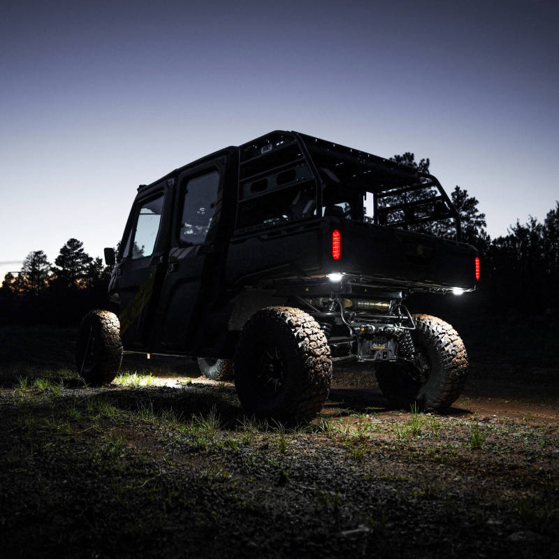 KC HiLiTES Cyclone V2 LED - Rock Light - 6-Light System - Clear - 5W Flood Beam 91040 91040 Photo - lifestyle view