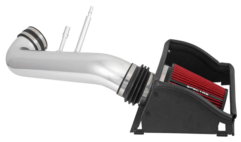 Spectre 15-18 Ford F150 V8-5.0L F/I Air Intake Kit - Polished w/Red Filter 9033 9033 Photo - Primary