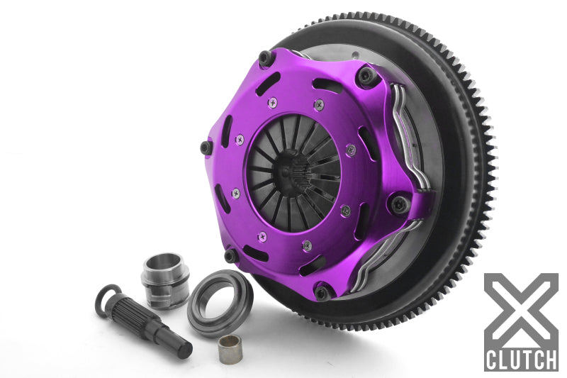 XCLUTCH 88-90 Nissan 180SX S13 1.8L 7.25in Twin Solid Ceramic Clutch Kit XKNI18525-2E XKNI18525-2E Photo - Primary
