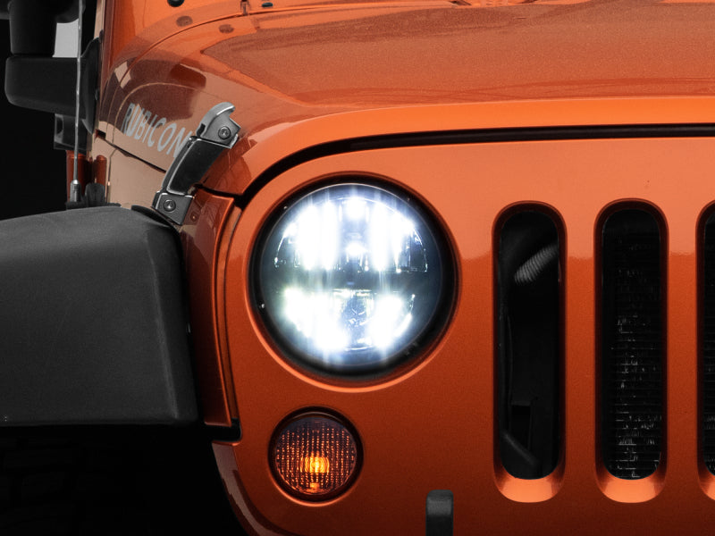 Raxiom 97-18 Jeep Wrangler TJ/JK Axial Series LED Headlights- Black Housing (Clear Lens) J108039 J108039 Photo - Primary