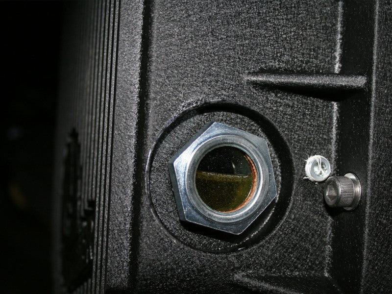 aFe Pro Series Rear Differential Cover Black w/ Machined Fins; w/ Gear Oil 46-70152-WL Photo - Unmounted