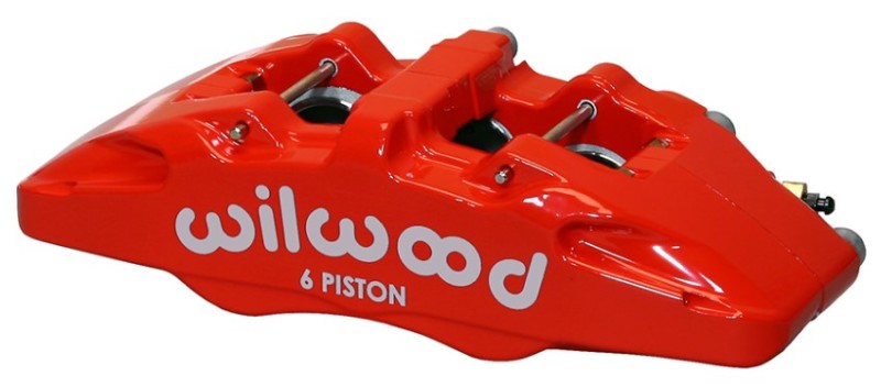 Wilwood Caliper-Forged Dynapro 6 5.25in Mount-Red-L/H 1.62/1.38in/1.38in Pistons 1.10in Disc 120-13433-RD 120-13433-RD User 1