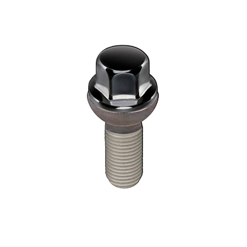 McGard Hex Lug Bolt (Radius Seat) M14X1.5 / 17mm Hex / 26.3mm Shank Length (Box of 50) - Black 69818BK 69818BK Photo - Primary