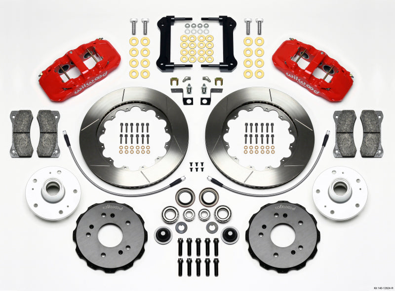Wilwood AERO6 Front Truck Kit 14.25in Red 97-03 Ford F150 140-12824-R 140-12824-R Photo - Primary