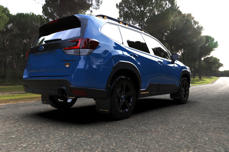Rally Armor 2022 Subaru Forester (Incl. Wilderness) Black UR Mud Flap w/ White Logo MF82-UR-BLK/WH MF82-UR-BLK/WH User 2