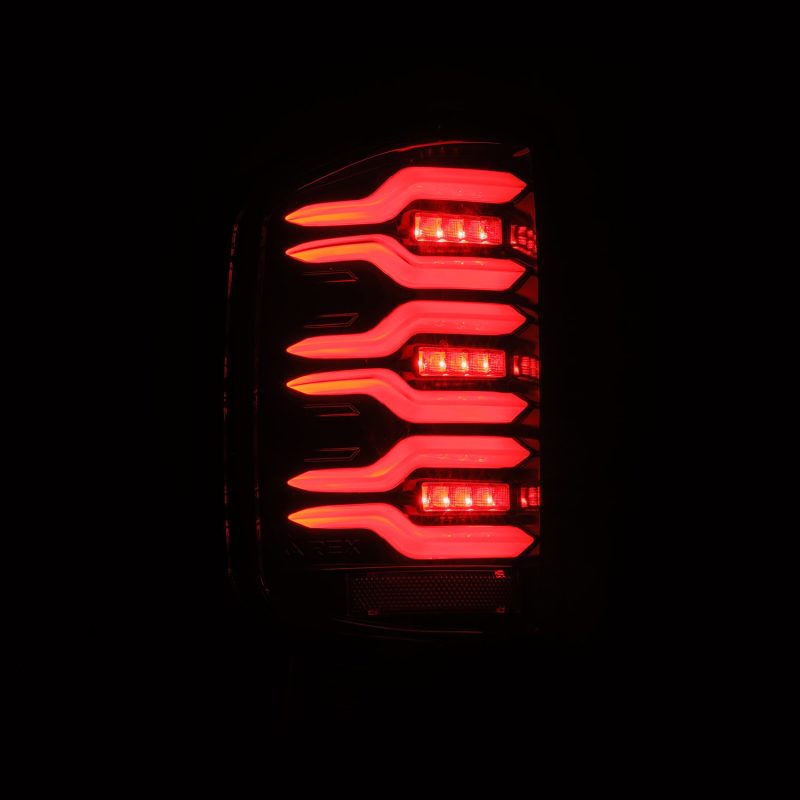 AlphaRex 14-18 Chevy Silverado 1500 Luxx-Series LED Tail Lights Alpha-Black w/Activ Light/Seq Signal 620040 620040 User 5