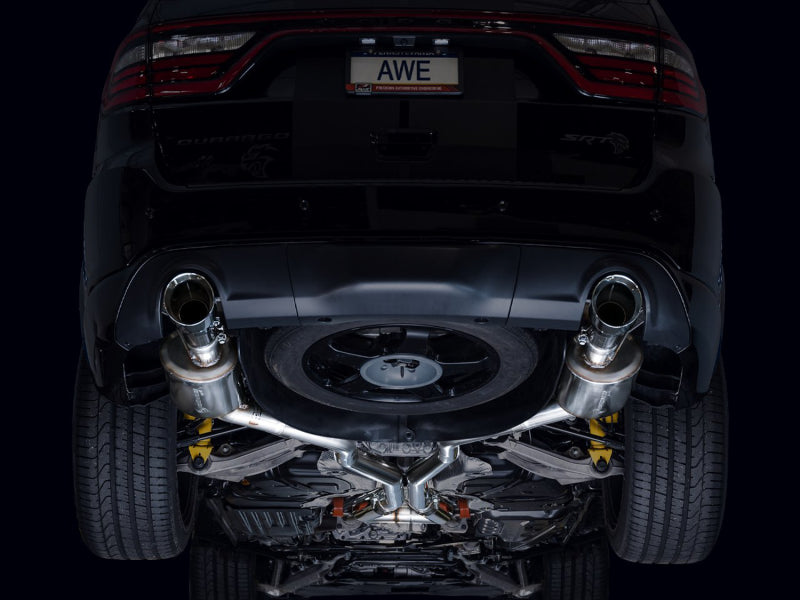 AWE Tuning 18-23 Dodge Durango SRT & Hellcat Touring Edition Exhaust - Chrome Silver Tips 3015-32952 3015-32952 Photo - Mounted