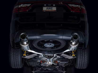 AWE Tuning 18-23 Dodge Durango SRT & Hellcat Touring Edition Exhaust - Chrome Silver Tips 3015-32952 3015-32952 Photo - Mounted