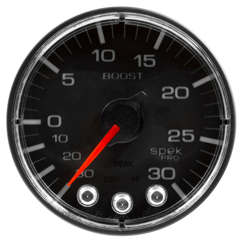 Autometer Spek-Pro 52.4mm 30inHG-30PSI Digital Stepper Motor Vac/Boost Gauge P302328 P302328 User 2
